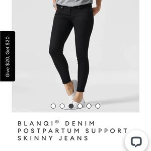 Blanqi postpartum denim jeans (black)